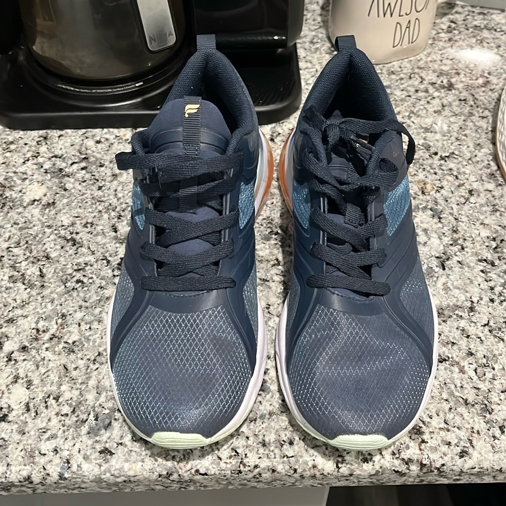 FABLETICS blue sneakers, lightly used, no rips